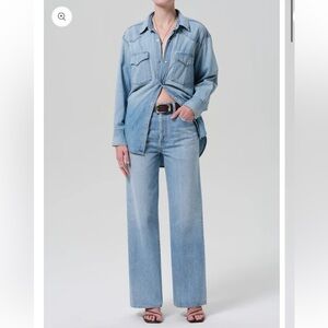 Annina High Rise Wide Leg 33" in Tularosa